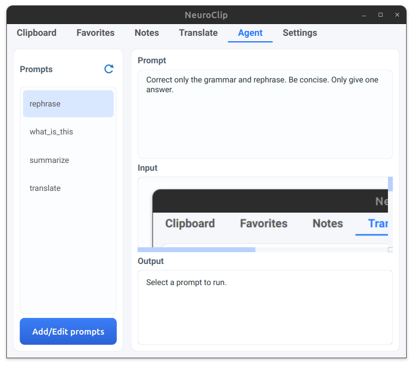 ClipLM AI Action Interface